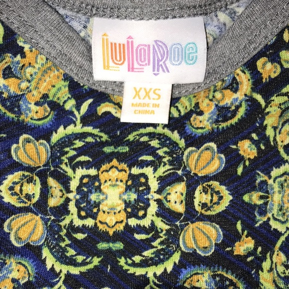Colorful xxs LULA ROE shirt - Picture 2 of 3